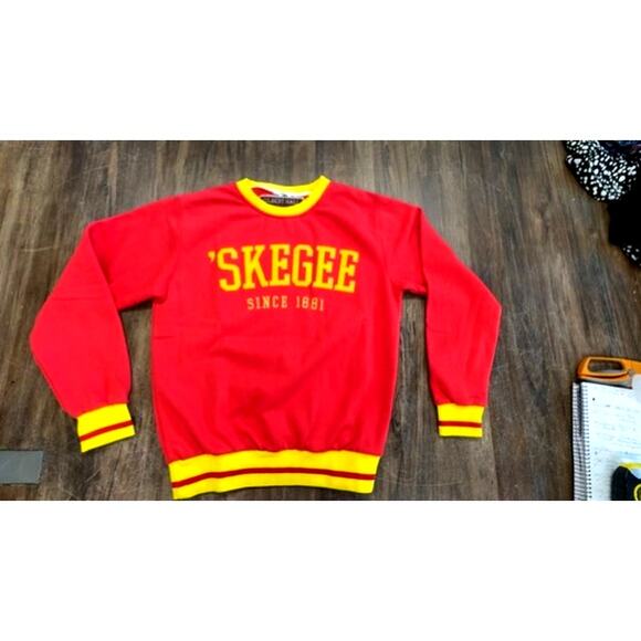 GILBERT HALL " SKEGEE Since 1881" Sweatshirt, Size M, Collegiate - Picture 2 of 11